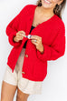 In the knit of time Sweater - Red
