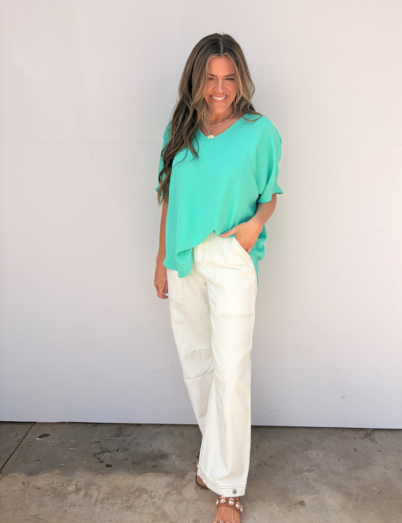 Sleepless In A Hotel Room Jeans - Ivory