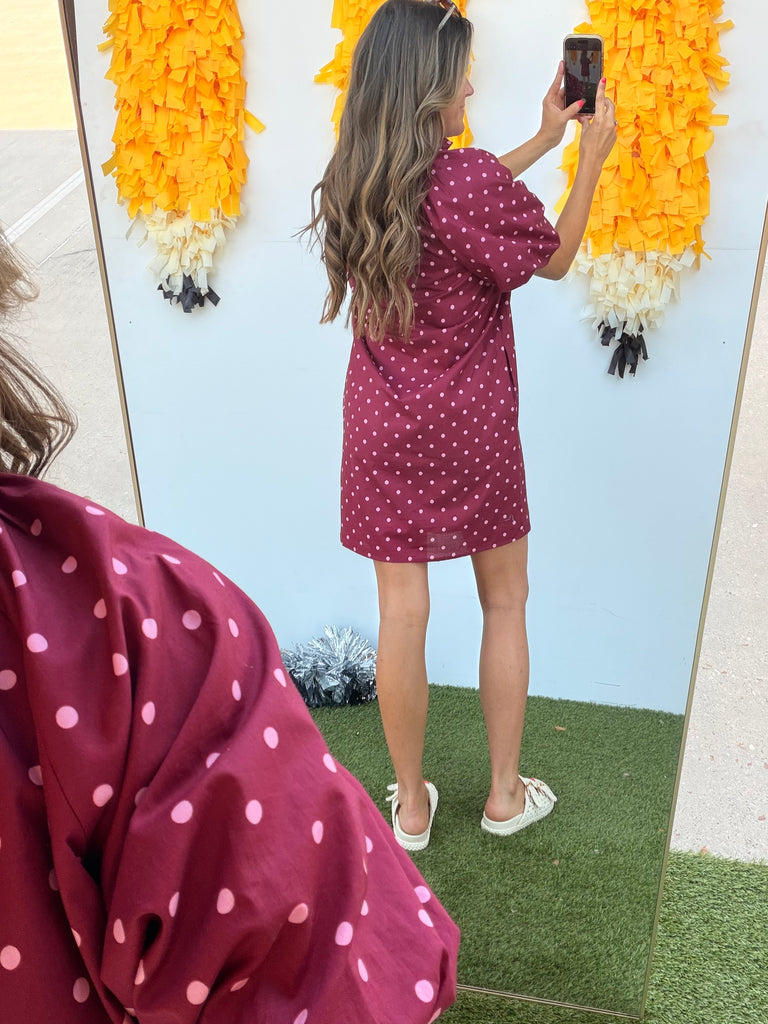 Remind Me Dress - Burgundy