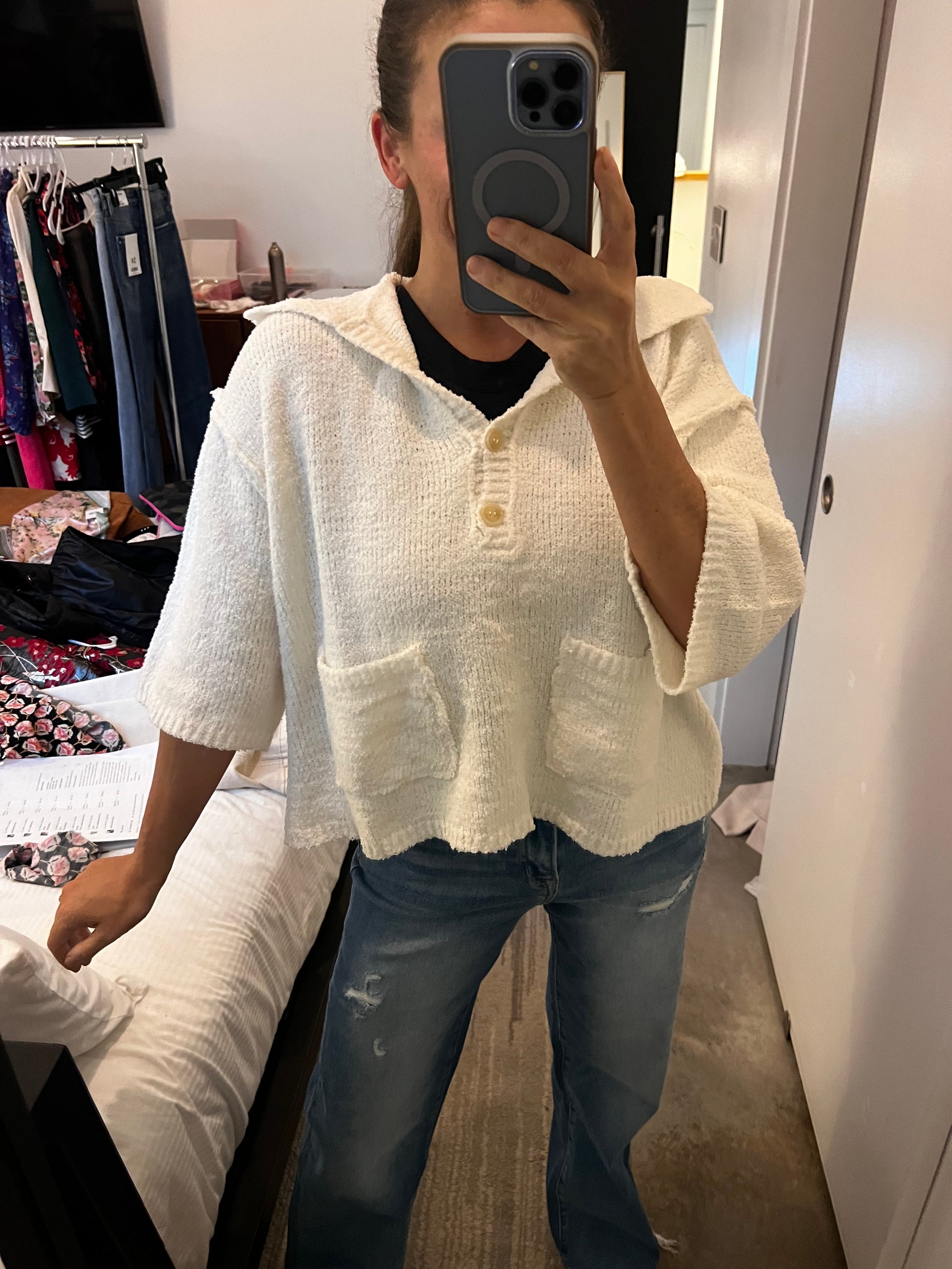 Top Knotch Sweater - Cream Pre-Order