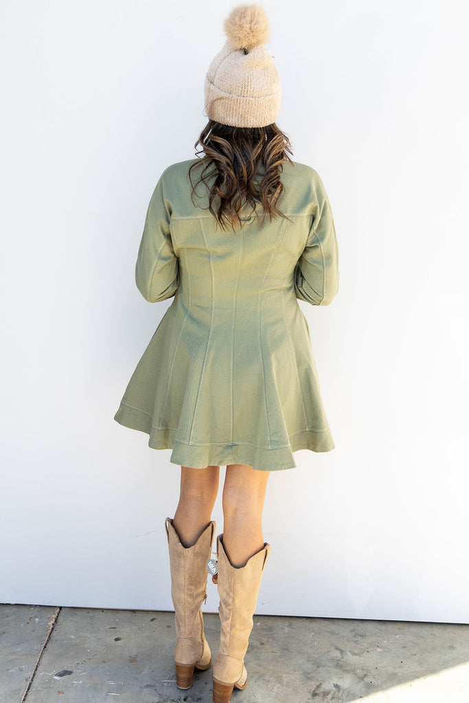 Stitchline Safari Dress - Olive