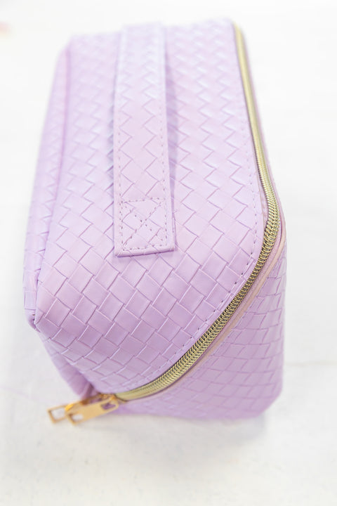 Woven make up bag