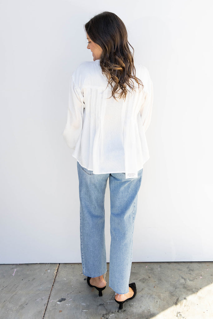 Let Tie this Up Blouse - White