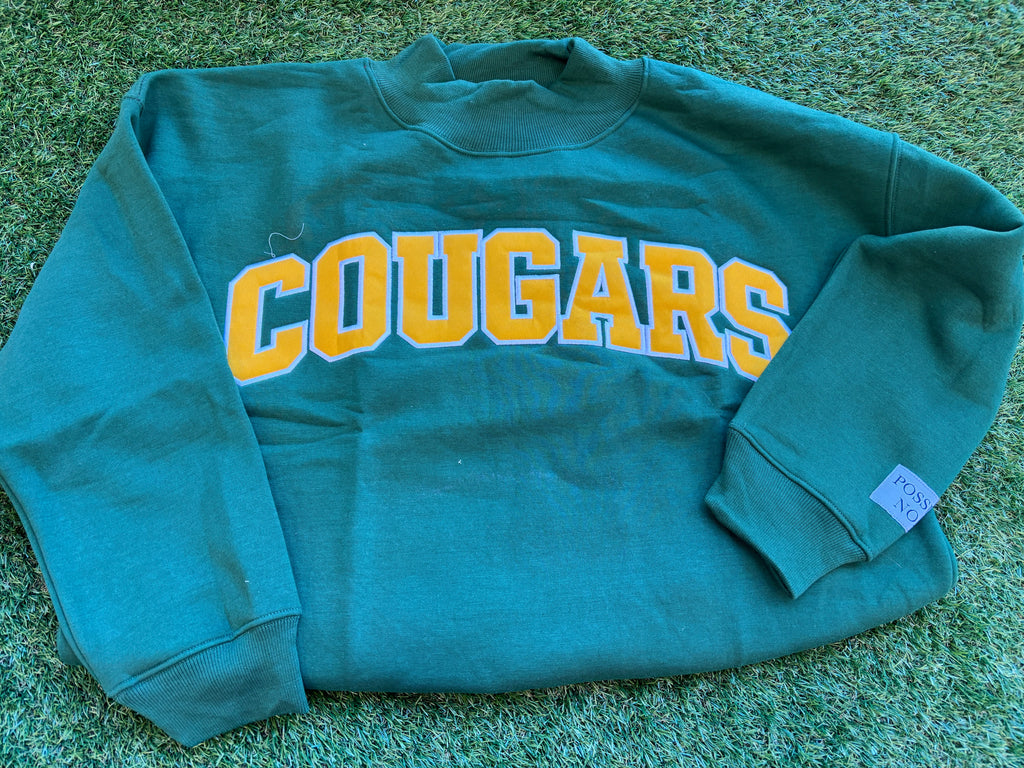 Cougars Mock Neck - Green PREORDER