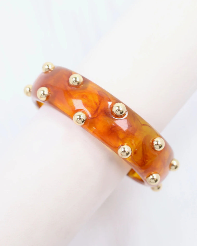 Amira Studded Bracelet -Tortoise