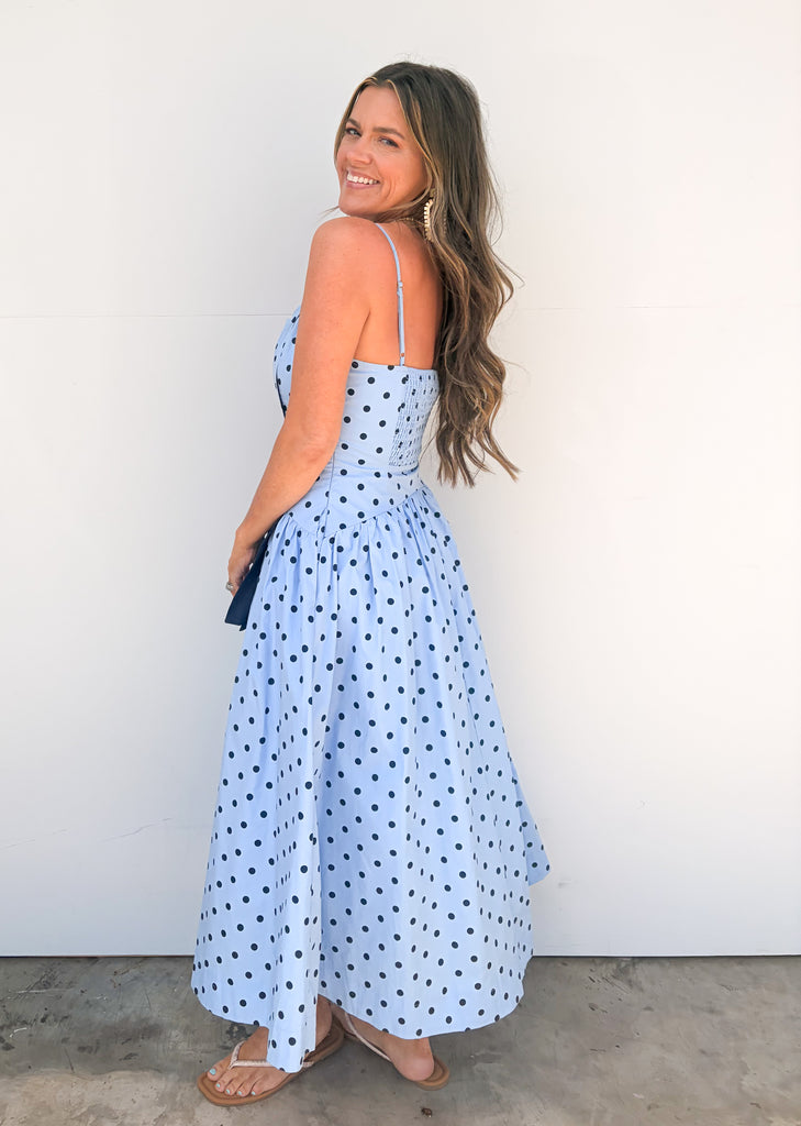 Too Sweet Midi Dress - Blue / Navy