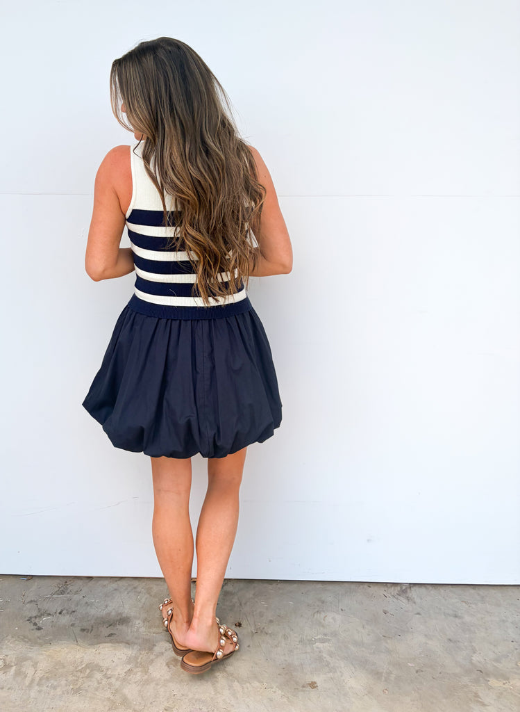 Last Night Mini Dress - Navy
