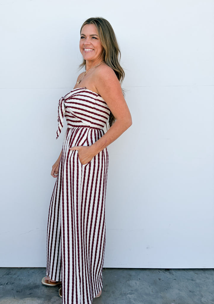 Look Up Child Jumpsuit - Burgundy