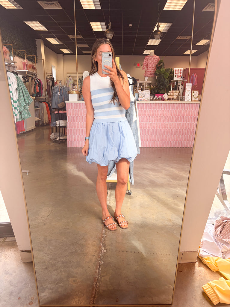 Last Night Mini Dress - Light Blue
