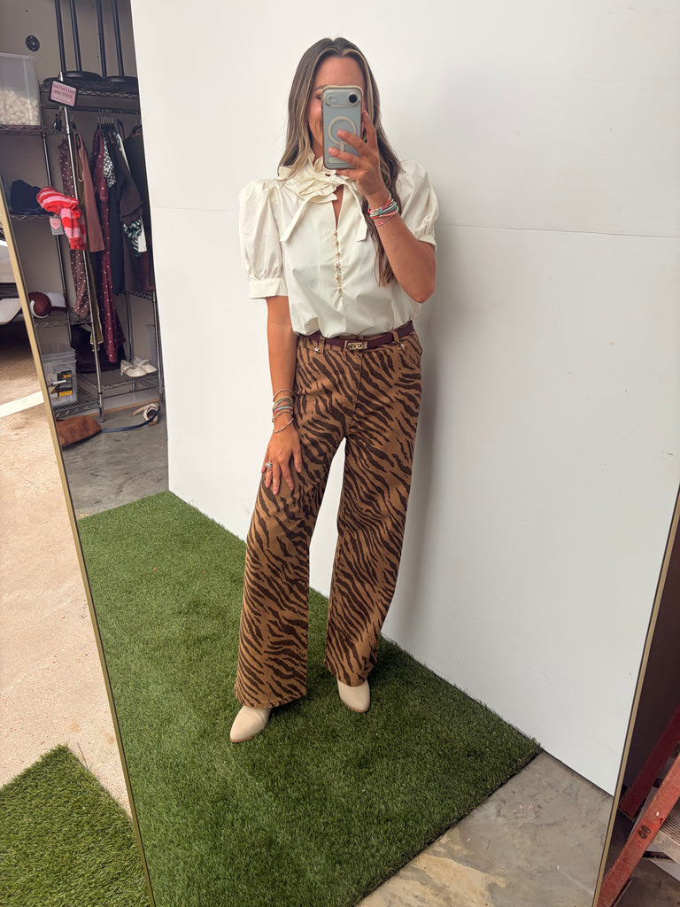 Eye Of The Tiger Pants - Brown