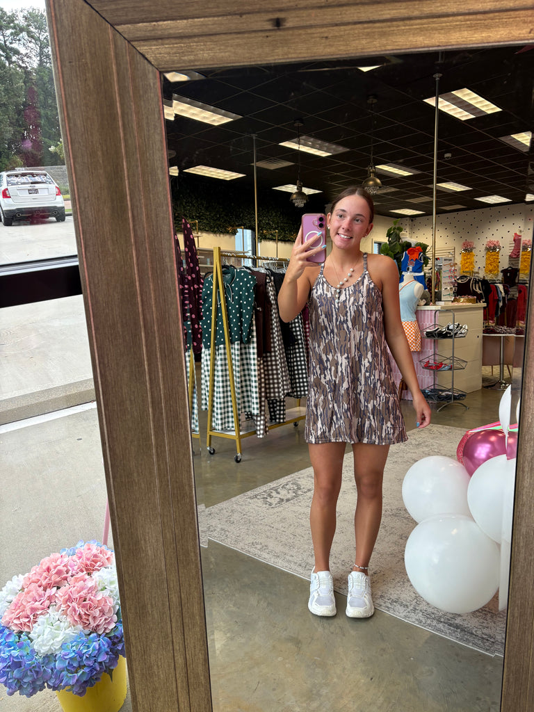 Cute In Camo Romper Dress - Camo