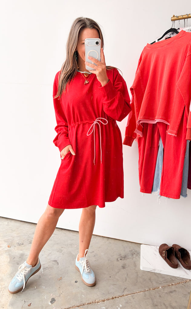 Cloud Comfort Dress - Red