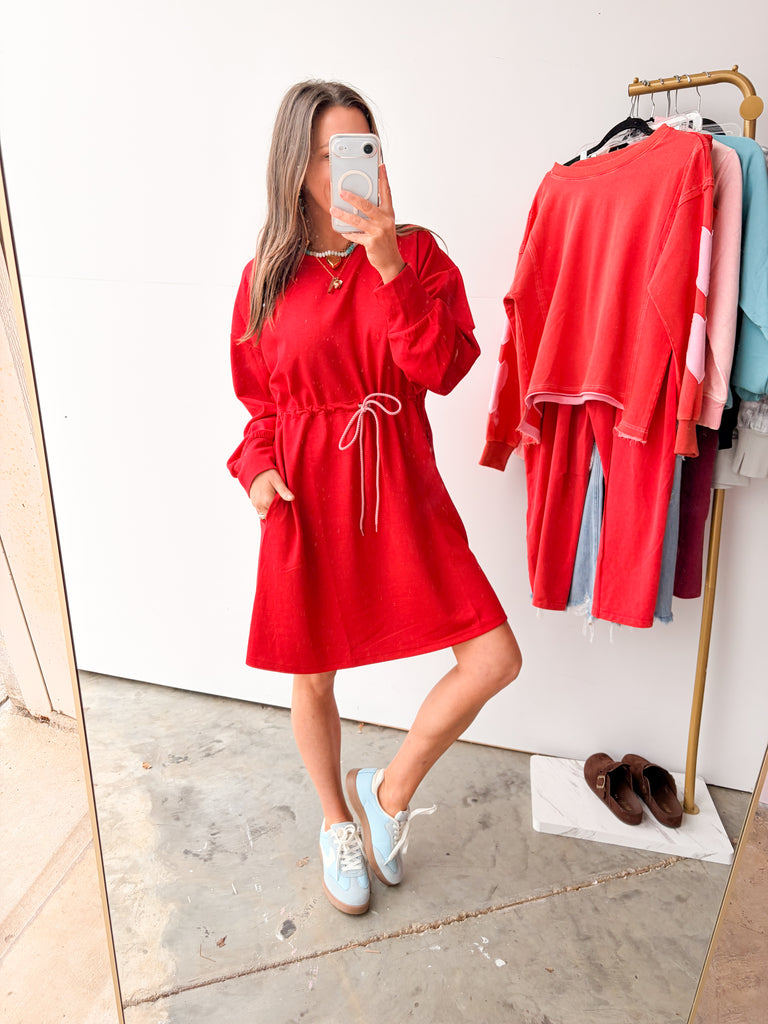 Cloud Comfort Dress - Red