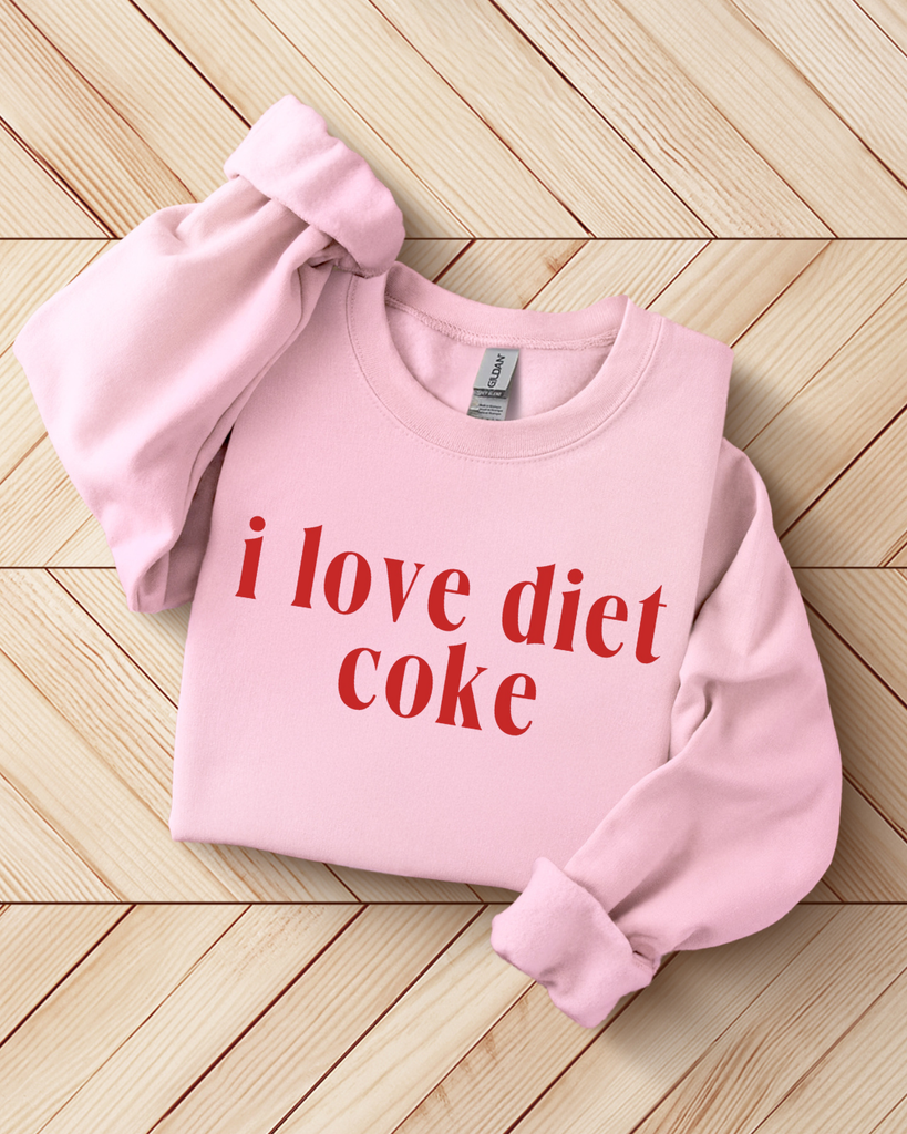 I Love Diet Coke Sweatshirt - Pink