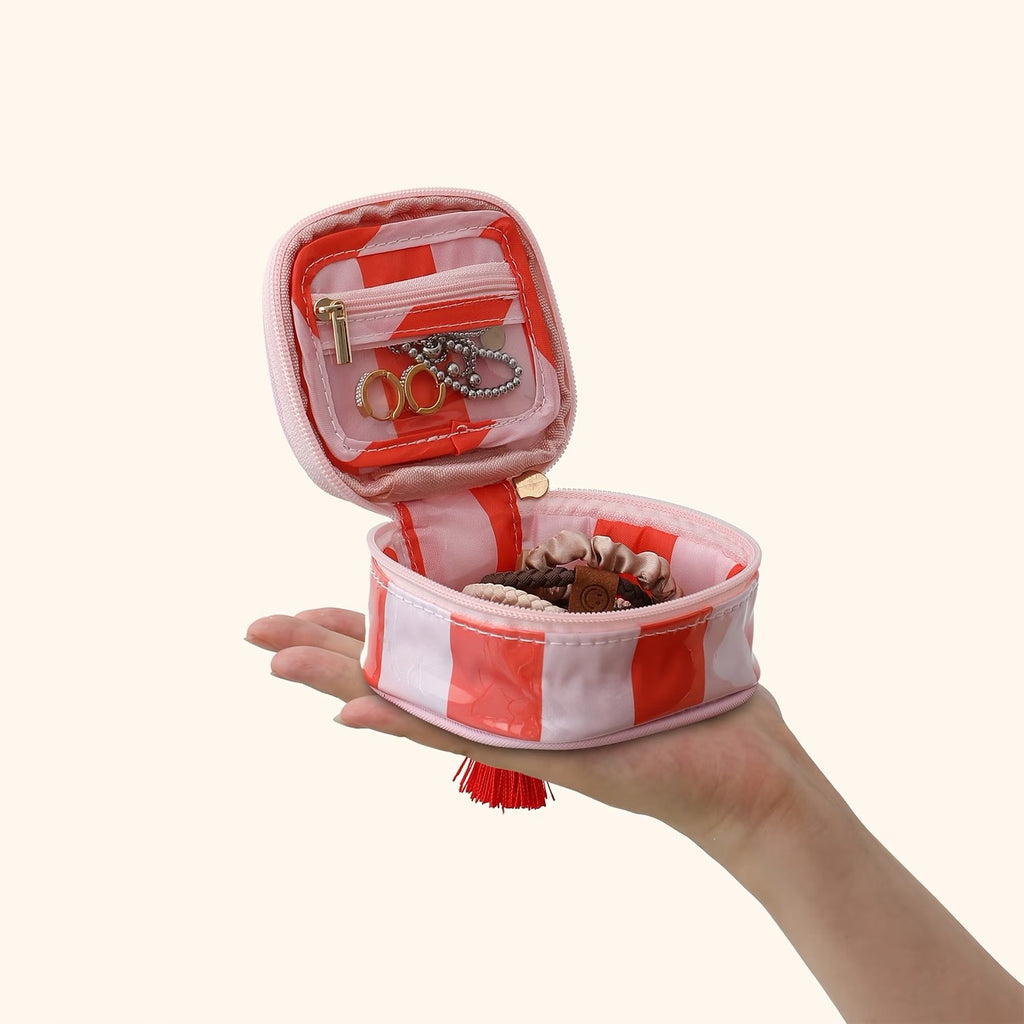 Caribe Stripe Mini Jewelry Case
