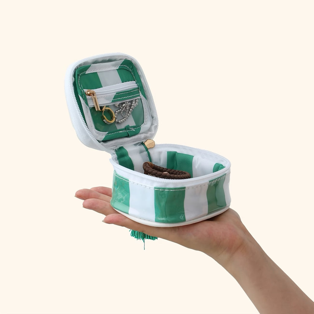 Caribe Stripe Mini Jewelry Case