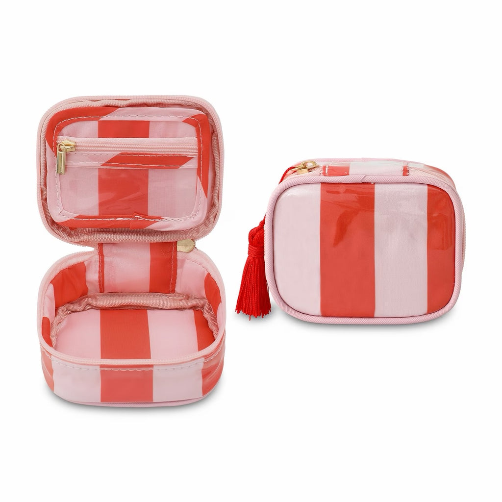 Caribe Stripe Mini Jewelry Case
