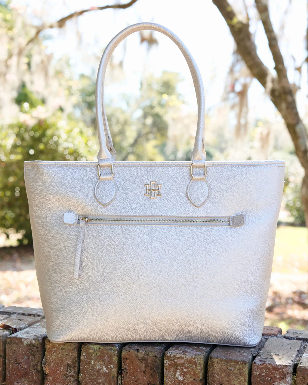 Caroline Hill Jaydon Tote - Pearl