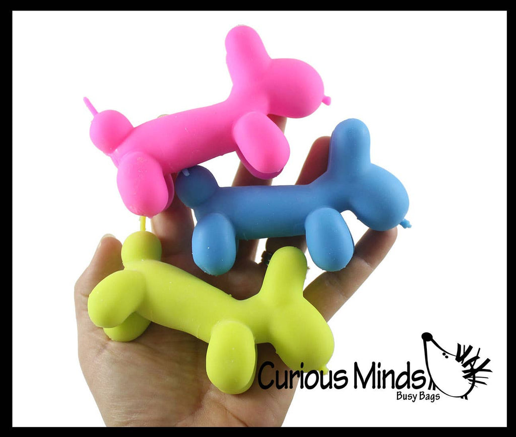 Scented Balloon Dog Crunchy Sand Filled Stress Ball