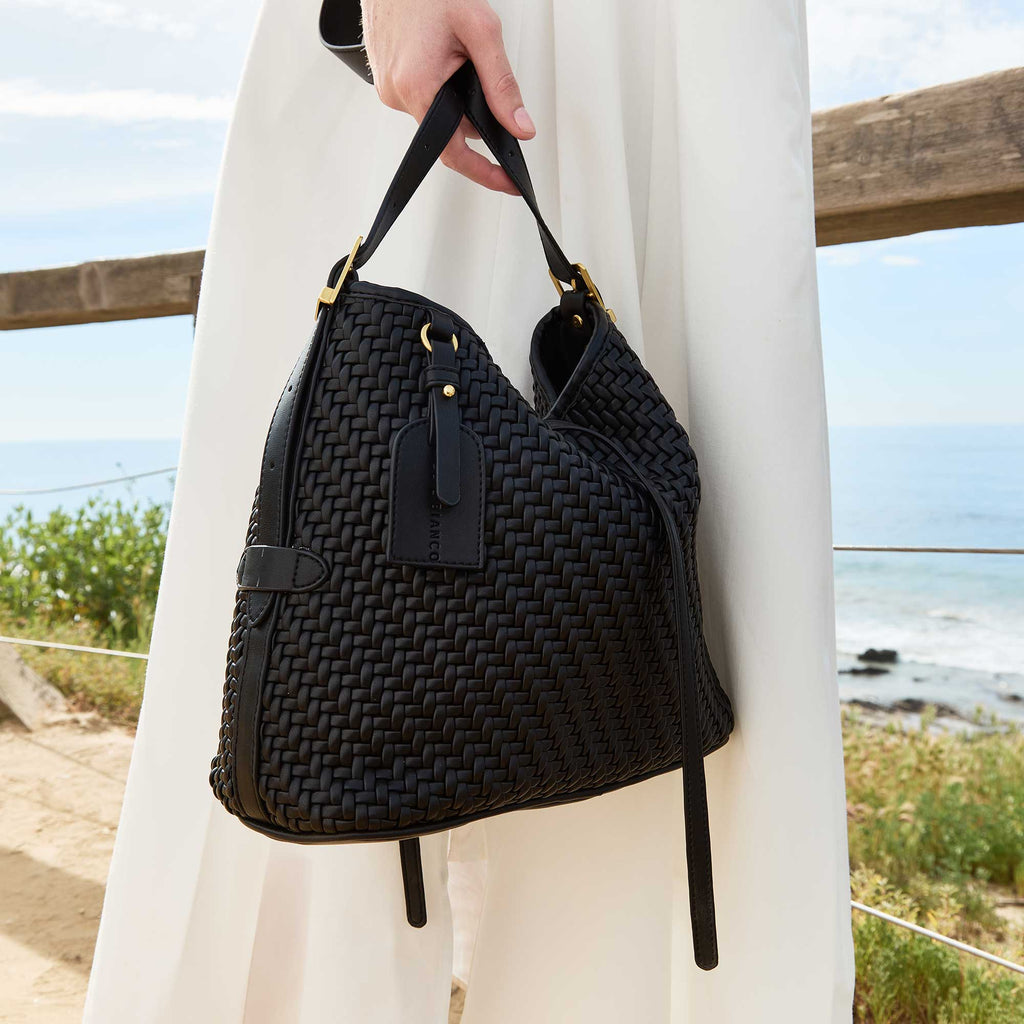 Thalia Recycled Vegan Leather Tote Bag - Bone