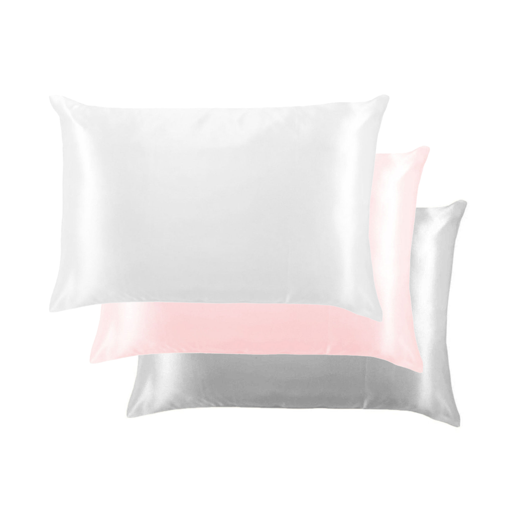 Lemon Lavender Solid Silky Satin Pillowcase Open Stock: Moonlight