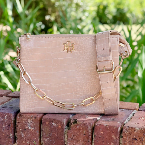 Caroline Hill Ariana Crossbody - Latte EC