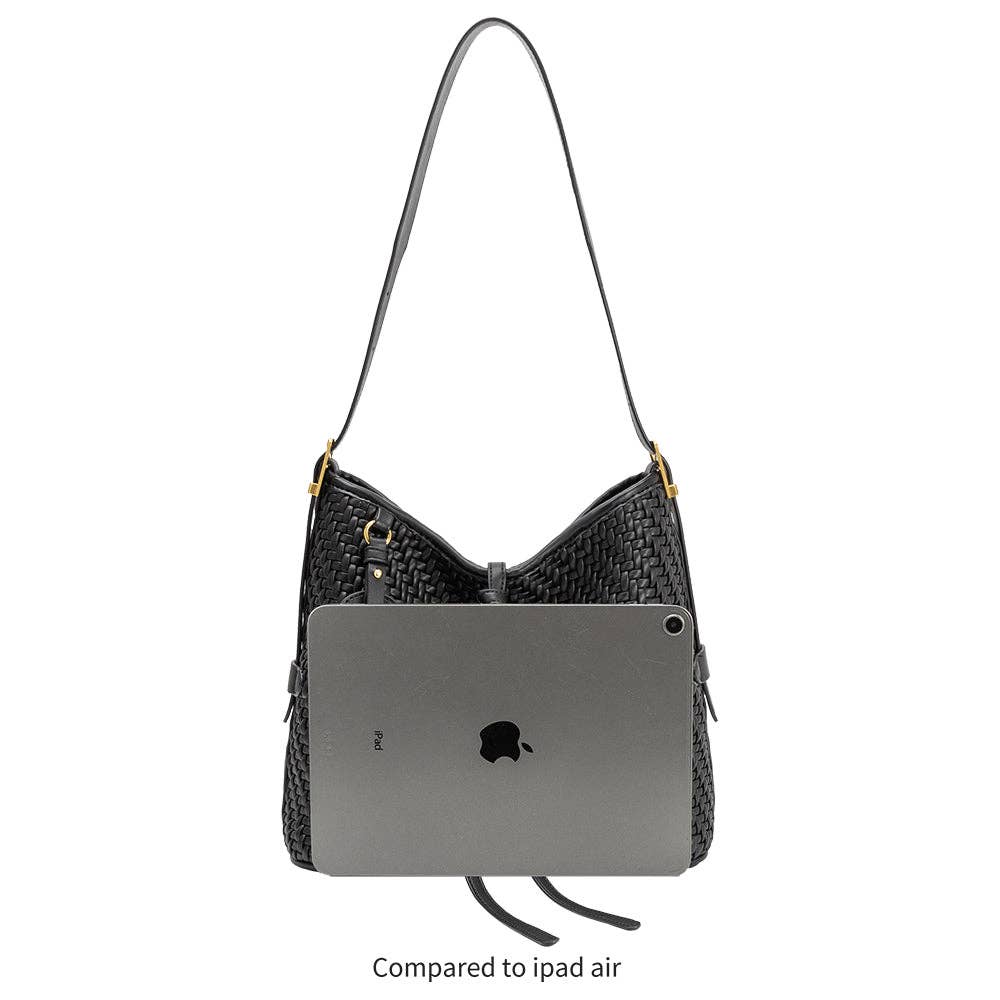 Thalia Recycled Vegan Leather Tote Bag - Bone