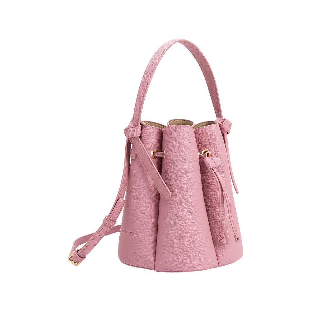 Laguna Recycle Vegan Leather Top Handle Bag- Mauve