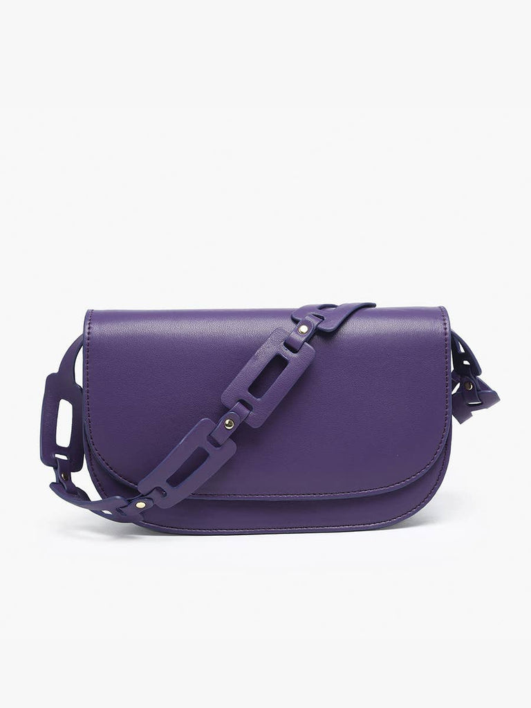 Tripoli Chain Link Shoulder Bag: Brown