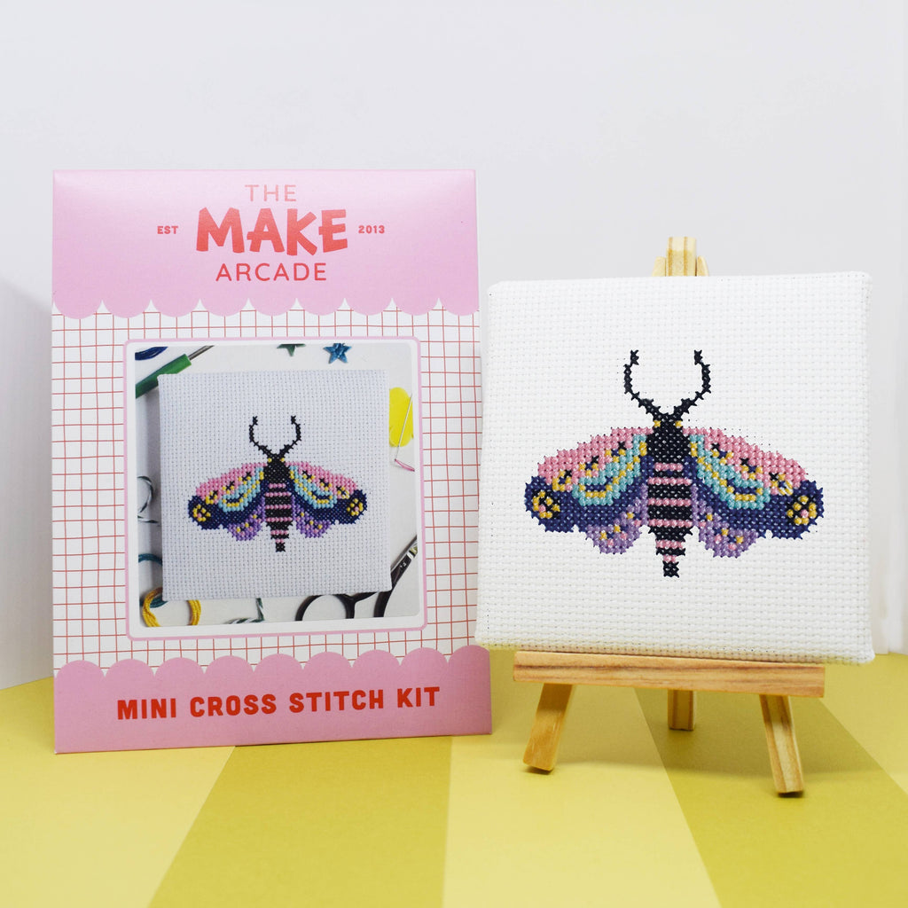 'Moth' Mini Cross Stitch Kit