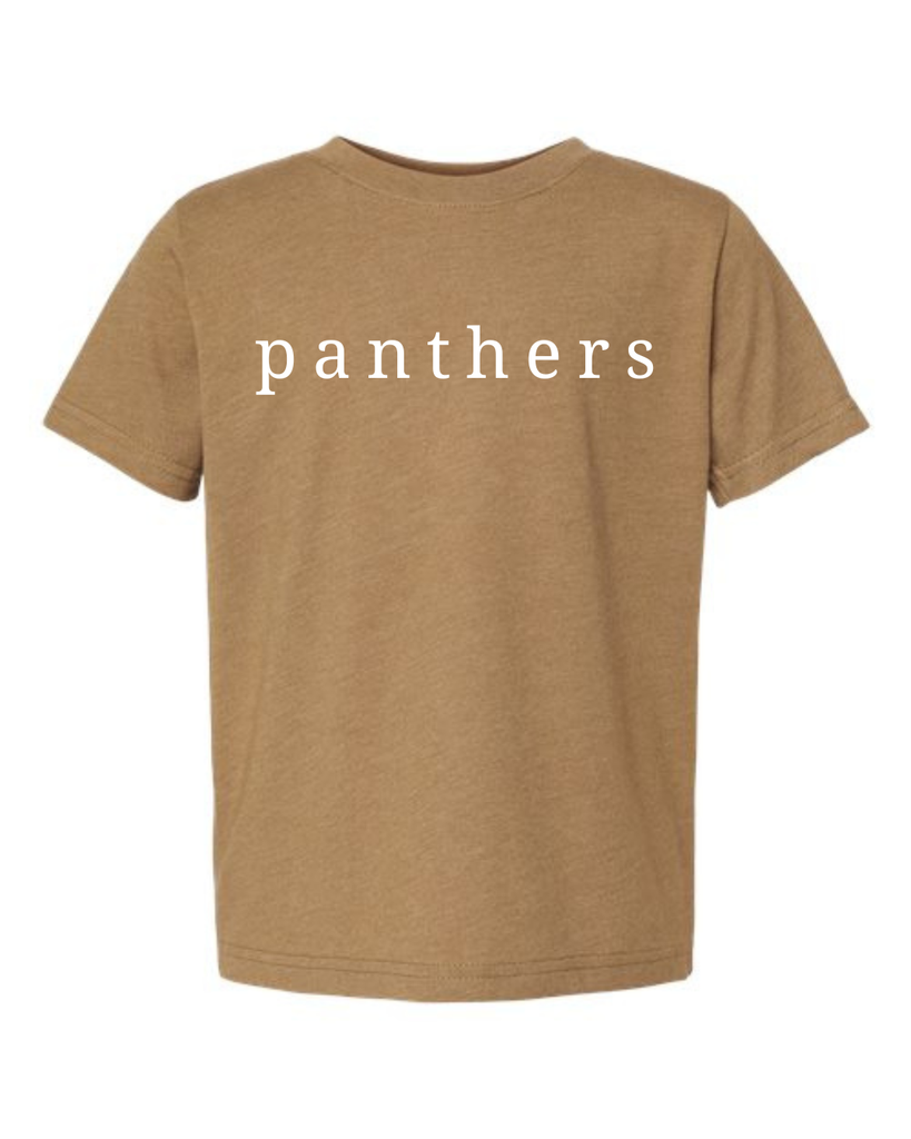 Simple panthers Serif Tshirt Toddler- Rabbit Skins