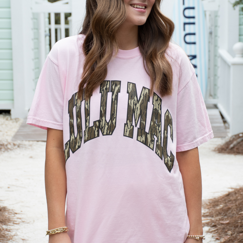 Lulu Mac Mossy Oak Bottomland Adult Blossom Comfort Colors Mossy Oak Tee