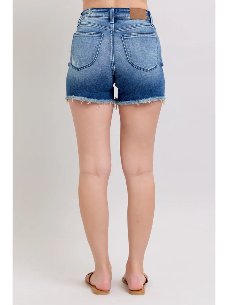 Before He Cheats Denim Shorts - Medium Blue