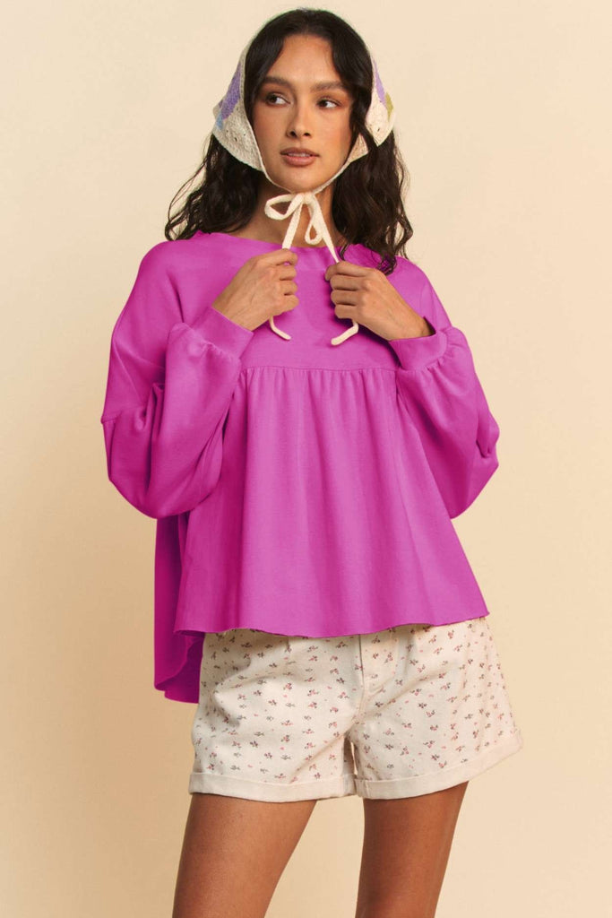 An Everyday Thing Top - Fuschia