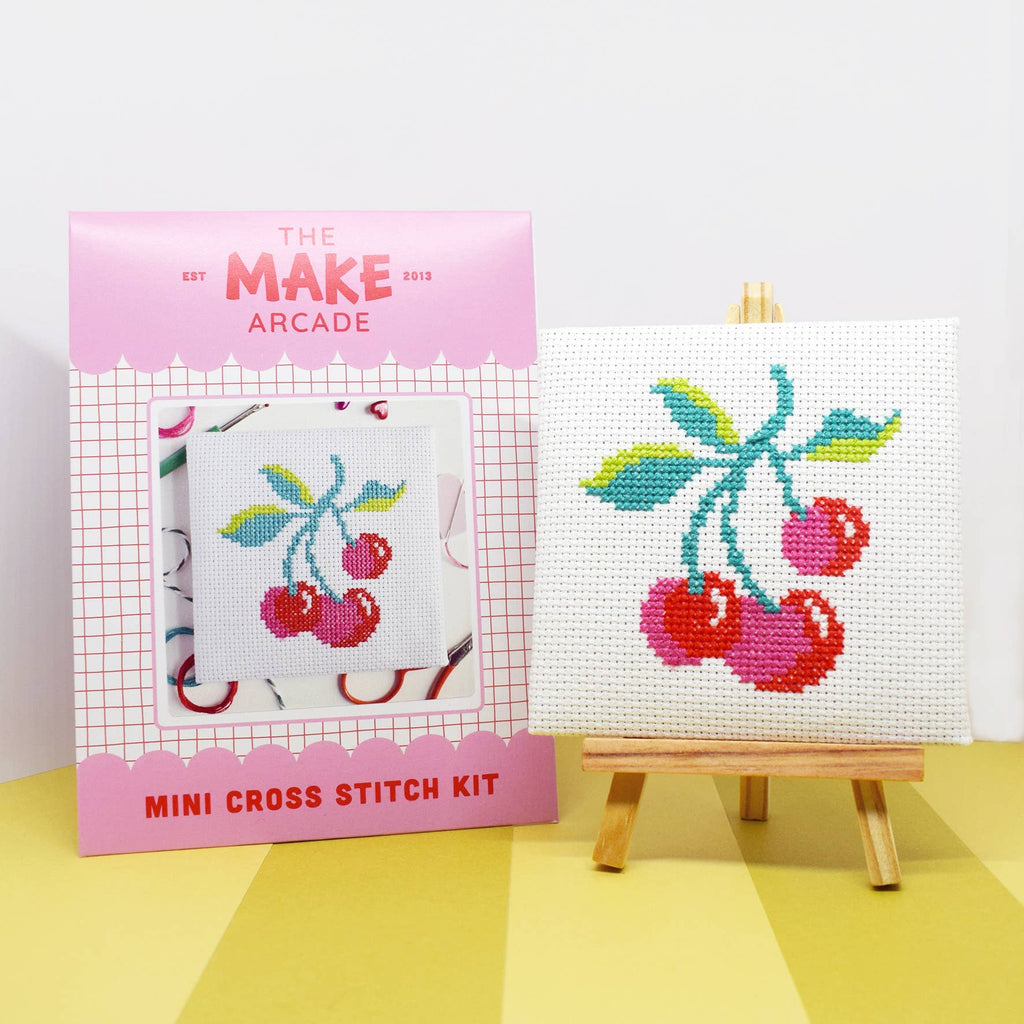 'Cherries' Mini Cross Stitch Kit