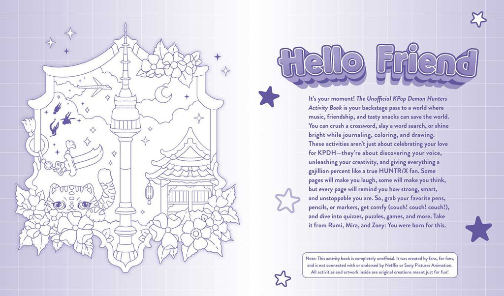 Unofficial KPop Demon Hunters Activity Book by Lila Violet: Paperback