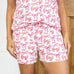 Sutton Bow Sleep Shorts   White/Pink   -Asst.: Large