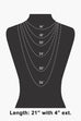Pave Heart Cross And Shell Clover Charms Chain Necklace: GDCRM