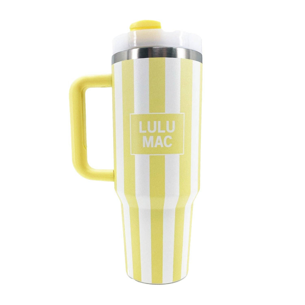 Lulu Mac Tumbler Stripe-Yellow