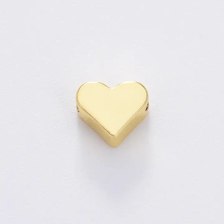 Gold Heart Tiny Spacer Bead