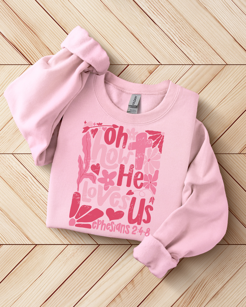 Oh How He Loves us - Pink