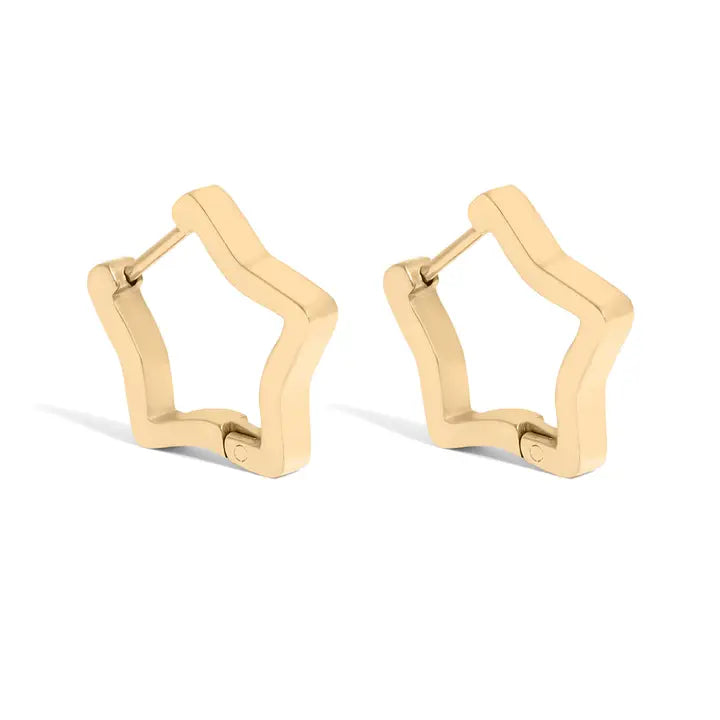 Shooting Star Huggie - Gold