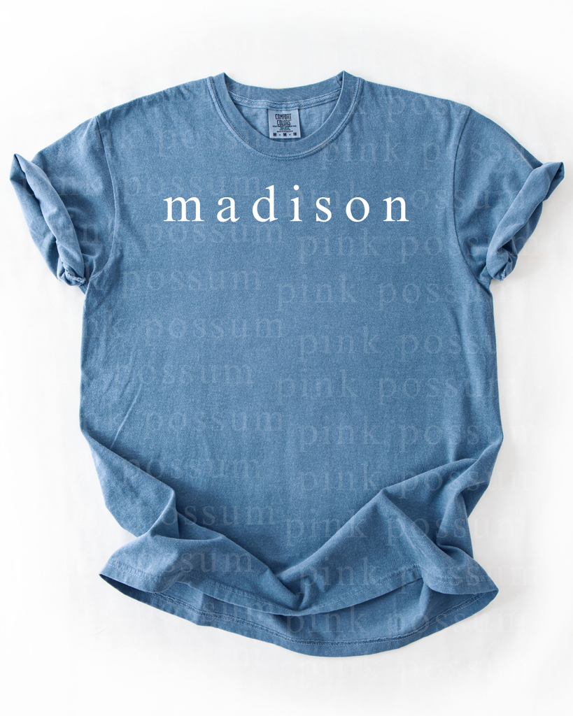 madison Hometown Tshirt - Chambray