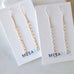 Textured Threader Earrings - Gold and Silver: Gold