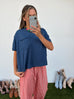 The right stuff top - Heather Navy