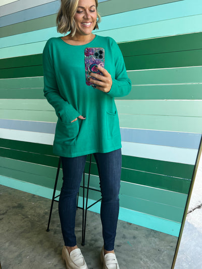 Seeing Stars Sweater - Kelly Green