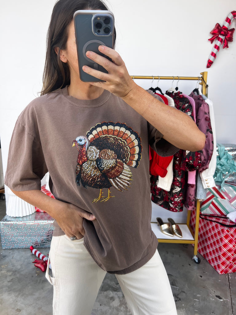 Bedazzled Turkey Tshirt