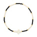 Miyuki Delica Stretch Bracelet w/ Cross Accent