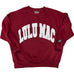 Lulu Mac Sweatshirt Maroon/White