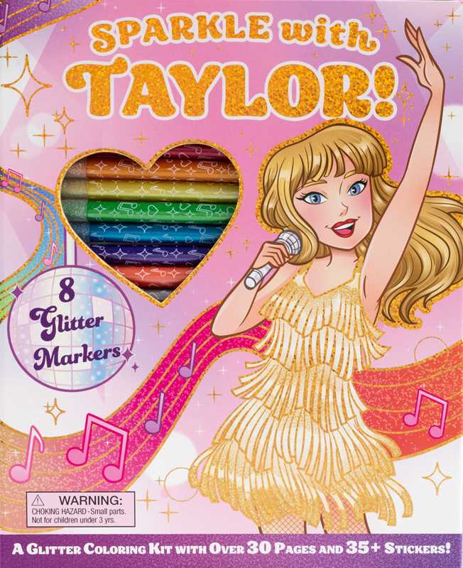 Sparkle with Taylor! A Glitter Coloring Kit by Editors of Silver Dolphin Books: Kit - Paperback